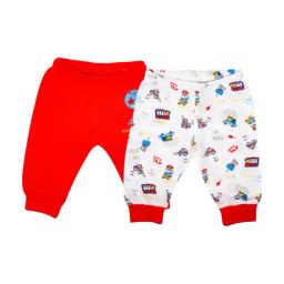 Mee Mee Kids Red & White Printed Joggers (Pack Of 2)-image-49