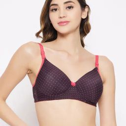 Clovia Brown Non Wired Padded T-Shirt Bra-image-15