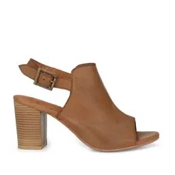 Carlo Romano Women's Tan Back Strap Sandals-picture-42