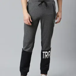 ALCIS Grey & Black Printed Joggers-image-92
