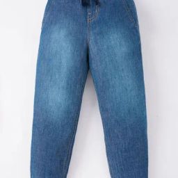 Ed-a-Mamma Girls Blue Cotton Washed Jeans-image-38