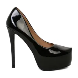 Flat N Heels Women's Black Stiletto Pumps-image-101