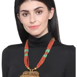 Imli Street Red & Green Necklace-image-6