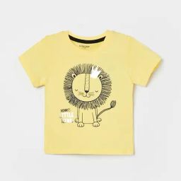 Juniors by Lifestyle Baby Boys Yellow Regular Fit T-Shirt-image-84