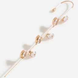 Sohi Minimal Gold Plated Ear Cuff Earrings-17