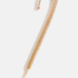 Sohi Minimal Gold Plated Ear Cuff Earrings-4