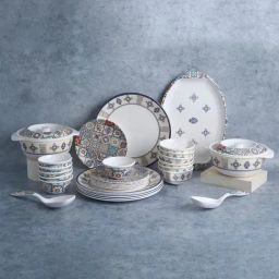 Wonderchef Blue Melamine Dinner Set of 31-3