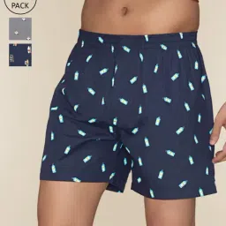 XYXX Multicolored Cotton Relaxed Fit Printed Boxers - Pack Of 3-image-16