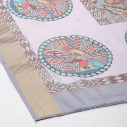 Silk Land Multicolor Printed Print Dupatta image 4