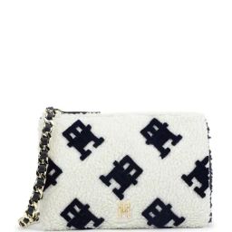 Tommy Hilfiger Black & White Fur Medium Cross Body Bag-33