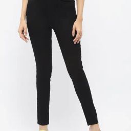 MADAME Black Straight Fit Mid Rise Jeans-image-67
