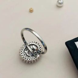 Abdesigns High Quality Silver Plated American Diamond Ring image 5