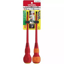 Vessel Ball Grip Insulated Screwdriver 2 pcs Set +2 / -6 1 Each, 202PS-2-picture-10