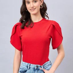 Style Quotient Red Polyester Regular Fit Top-picture-32
