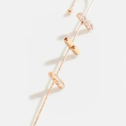 Sohi Minimal Gold Plated Ear Cuff Earrings-40