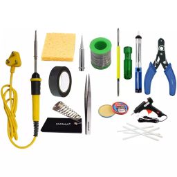 Fadman Electric 13 In 1 Soldering Iron Kit Copper, Iron & Nickle Corded 25 W with Solder Wire-17