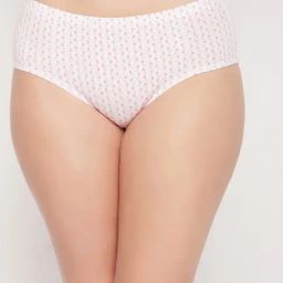 Clovia White Printed Hipster Panty-picture-26