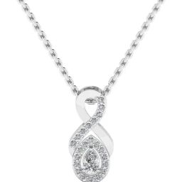 SHINE ETERNAL Lab Grown Diamond 14k (585) White Gold Pendant for Women-picture-36