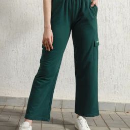 Hubberholme Green Cotton Regular Fit Trousers-image-11