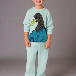 Cherry Crumble By Nitt Hyman Unisex Sky Blue Printed Regular Fit Night Suit-image-92