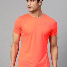 FUAARK Orange Regular Fit Sports T-Shirt-image-32
