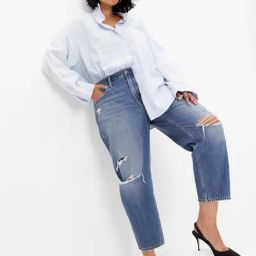 GAP Blue Cotton Solid Jeans-picture-2