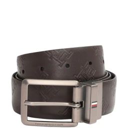 TOMMY HILFIGER Jekyll Brown & Navy Leather Reversible Belt for Men-1