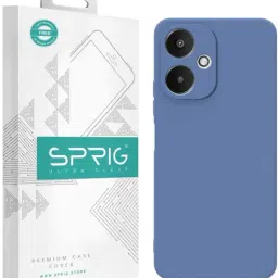 Sprig Back Cover for Redmi 13C 5G (Grey)-44