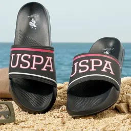 U.S. Polo Assn. Men's CLOYEE 4.0 Charcoal Black Casual Sandals-picture-32