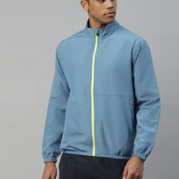 Dida Blue Polyster Regular Fit Sports Jacket-image-82