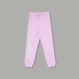 Fame Forever by Lifestyle Kids Lilac Printed Regular Fit Trackpants-picture-39
