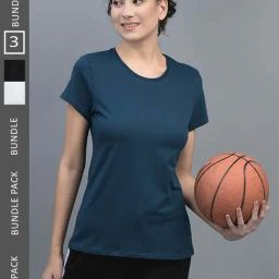 Dollar White & Black Cotton Sports T-Shirt - Pack Of 3-image-69
