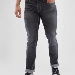 Spykar Black Regular Fit Jeans-image-38