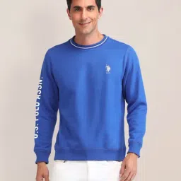 U.S. Polo Assn. Blue Regular Fit Printed Sweatshirt-picture-40