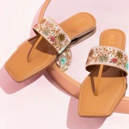 Inc.5 Women's Beige T-Strap Sandals-image-41