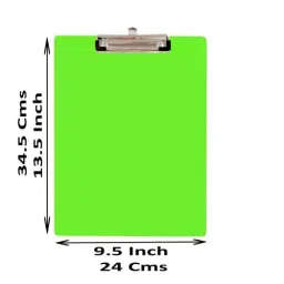 EDUWAY Clip Type Exam Board with Back Side Whiteboard Writing Surface MDF Green for Multipurpose Use image 2