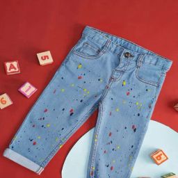 Pantaloons Baby Kids Blue Cotton Printed Jeans-picture-23