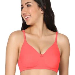 IN CARE Red Cotton T-Shirt Bra-image-21