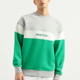 United Colors Of Benetton Multi Boxy Fit Colour Block Sweatshirt-picture-15