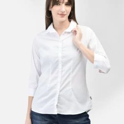 Crimsoune Club White Slim Fit Shirt-image-35