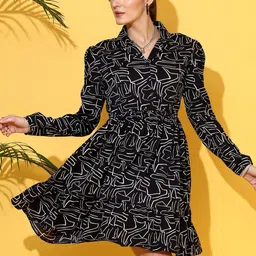 SHEETAL Associates Women Print Crepe Shirt Dress-image-33