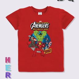 YK Disney Boys Avengers Printed T-shirt-picture-29