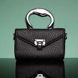 HAUTE SAUCE by Campus Sutra Leather Structured Satchel Bag-23