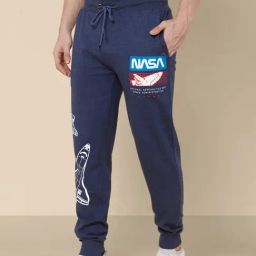 Free Authority NASA Printed Regular Fit Joggers-image-50