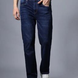 High Star Dark Blue Regular Fit Jeans-image-11