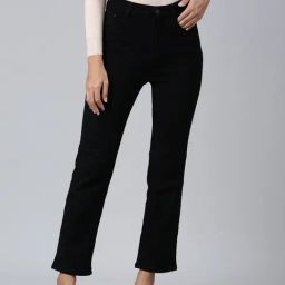 showoffff SHOWOFF Black Denim Mid Rise Jeans-picture-20