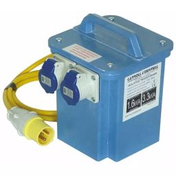 Carroll & Meynell 3kVA Site Transformer 110 V AC Primary 230V Secondary 2x16A O/P, CM3300/200/SU-image-16