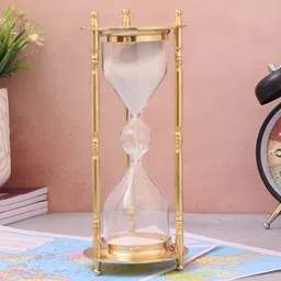 EXIM DECOR Pink Sand Hourglass Timeless Sand Timer For Meditation Showpiece-image-76