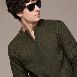 Roadster The Lifestyle Co. Acrylic Self Design Pullover-image-5