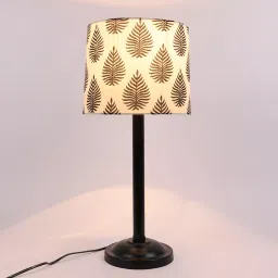 Tucasa TC-31 20 Inch Tropical Print Table Lamp with Metal Base-image-85